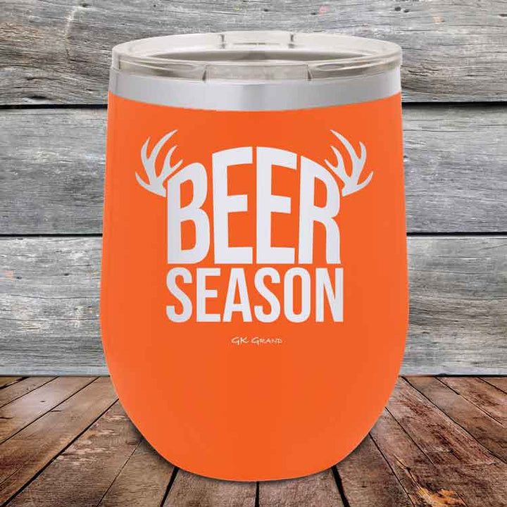 BEER SEASON (DEER) - Powder Coated Etched Tumbler