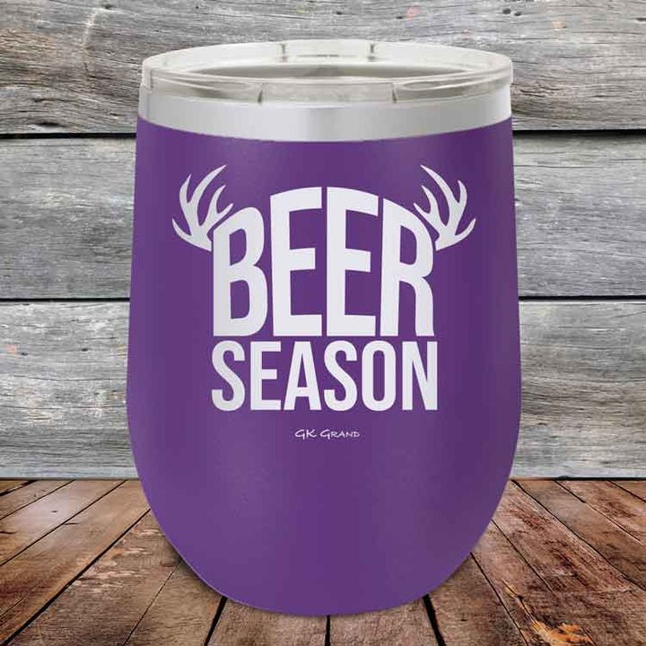 BEER SEASON (DEER) - Powder Coated Etched Tumbler