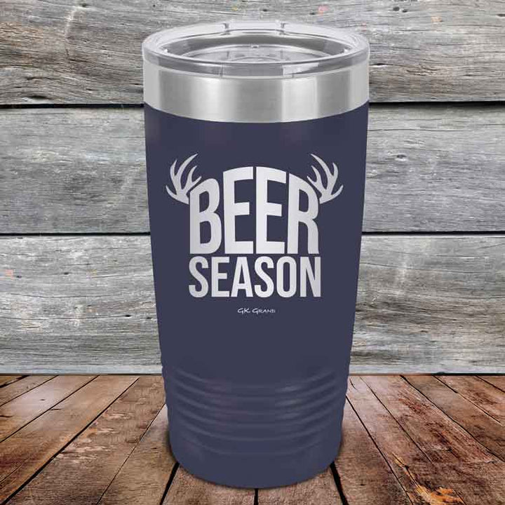 BEER SEASON (DEER) - Powder Coated Etched Tumbler