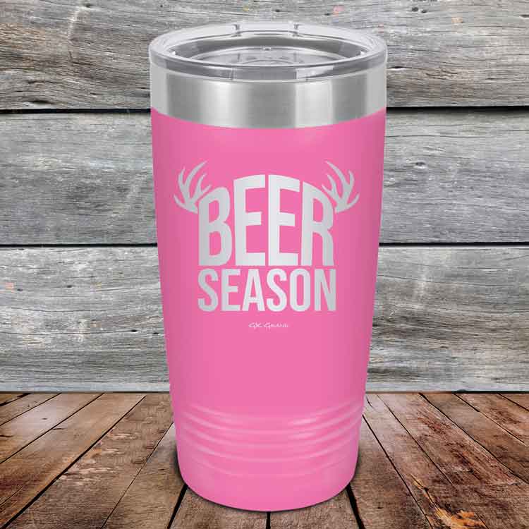 BEER SEASON (DEER) - Powder Coated Etched Tumbler