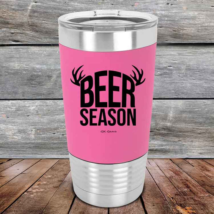 BEER SEASON (DEER) - Premium Silicone Wrapped Engraved Tumbler