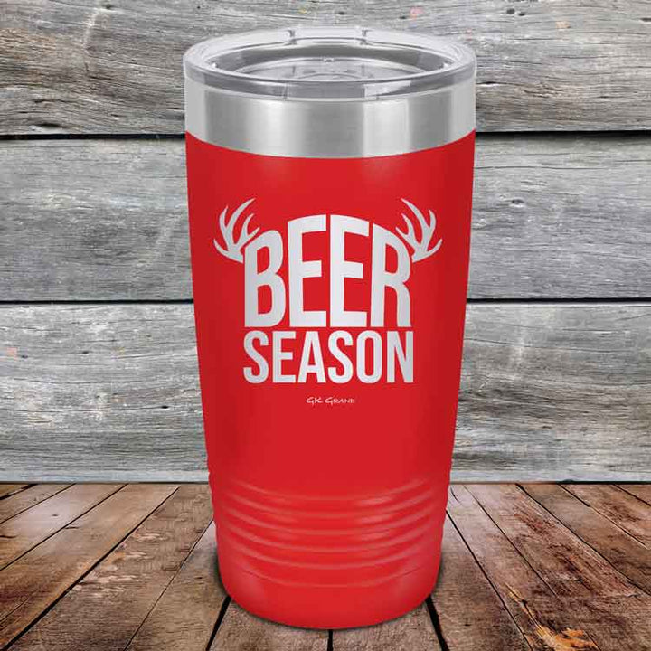 BEER SEASON (DEER) - Powder Coated Etched Tumbler