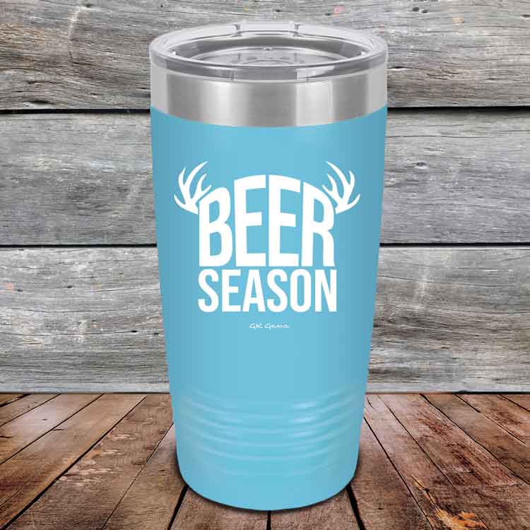 BEER SEASON (DEER) - Powder Coated Etched Tumbler