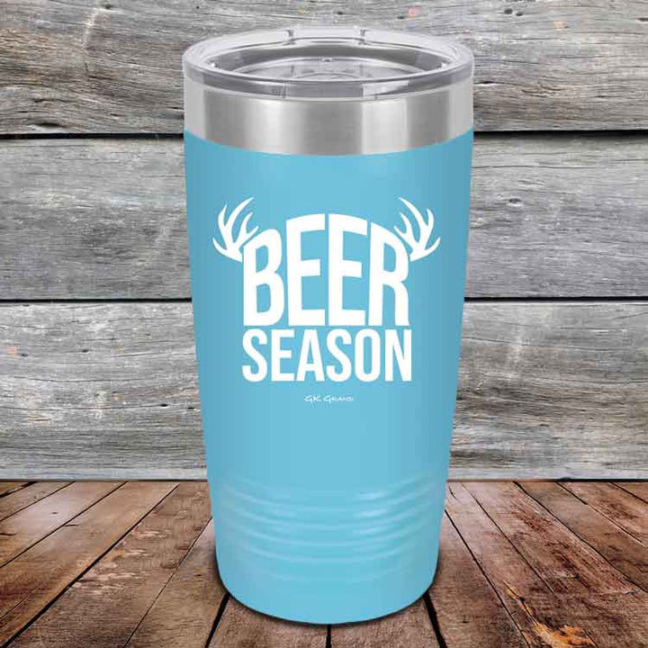 BEER SEASON (DEER) - Powder Coated Etched Tumbler