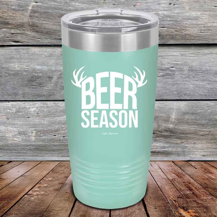 BEER SEASON (DEER) - Powder Coated Etched Tumbler