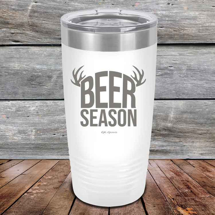 BEER SEASON (DEER) - Powder Coated Etched Tumbler