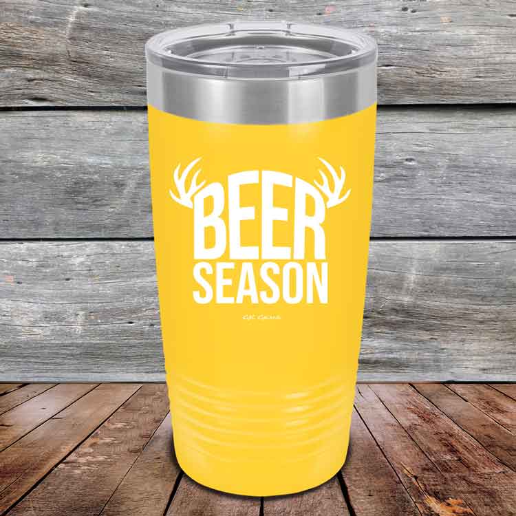 BEER SEASON (DEER) - Powder Coated Etched Tumbler