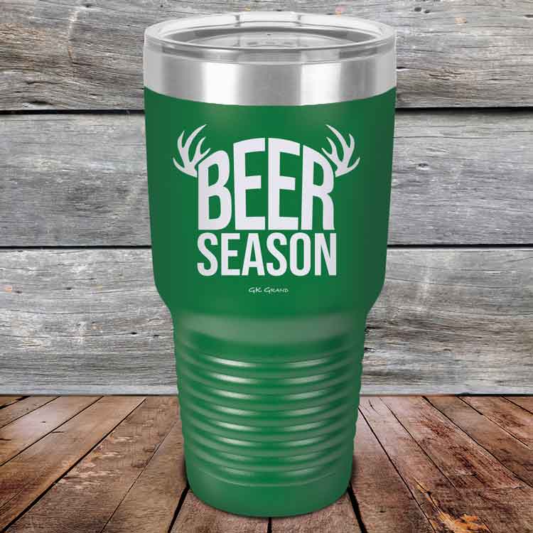 BEER SEASON (DEER) - Powder Coated Etched Tumbler