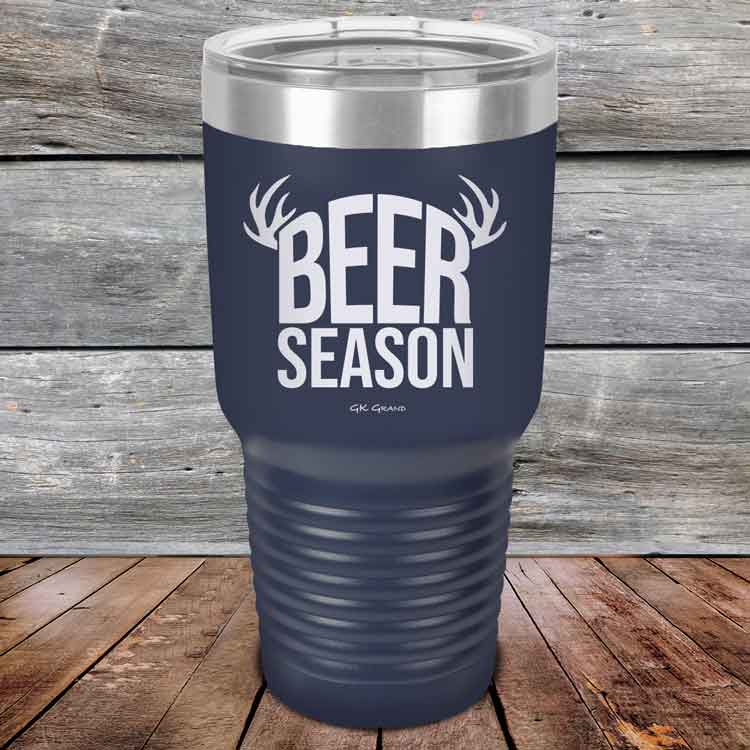 BEER SEASON (DEER) - Powder Coated Etched Tumbler