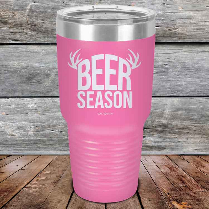 BEER SEASON (DEER) - Powder Coated Etched Tumbler