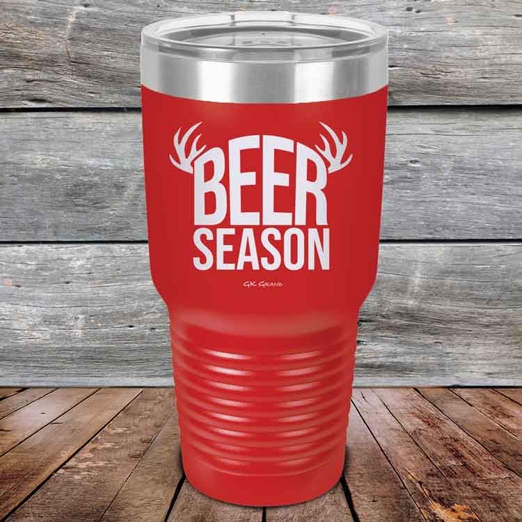 BEER SEASON (DEER) - Powder Coated Etched Tumbler