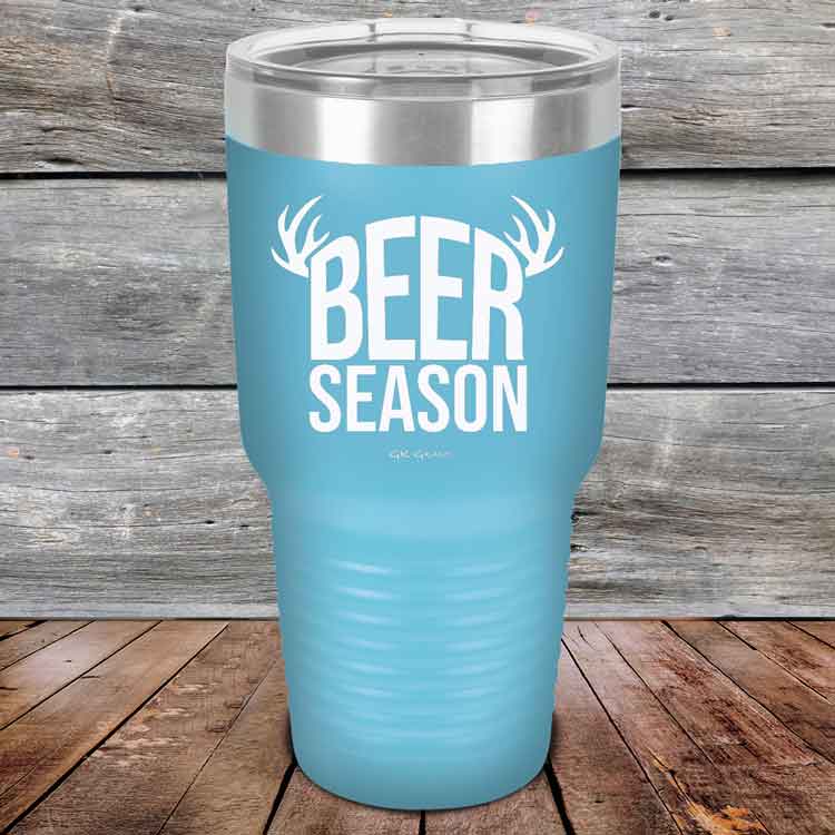 BEER SEASON (DEER) - Powder Coated Etched Tumbler