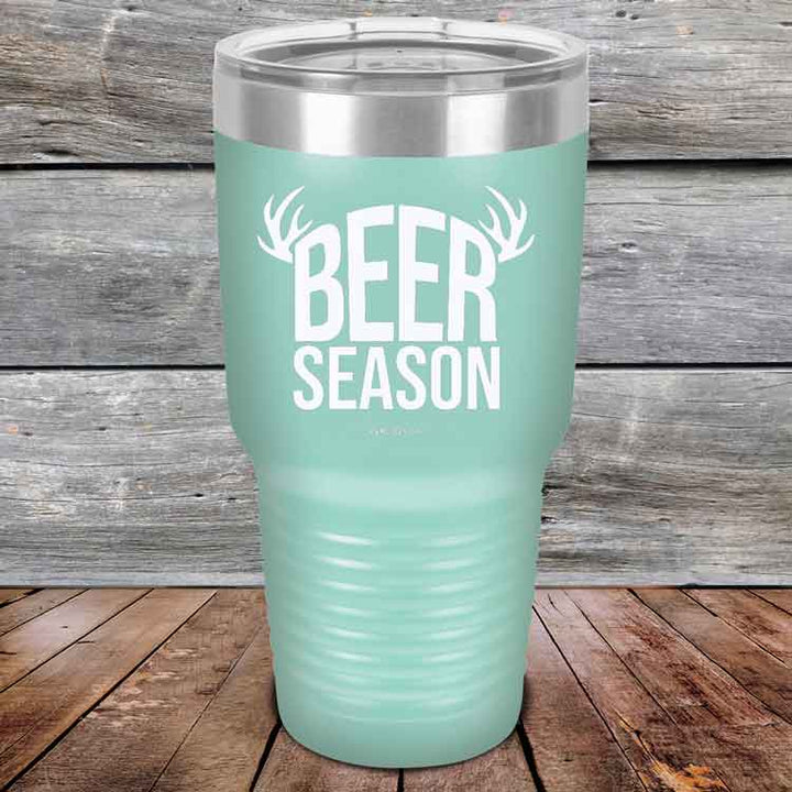 BEER SEASON (DEER) - Powder Coated Etched Tumbler