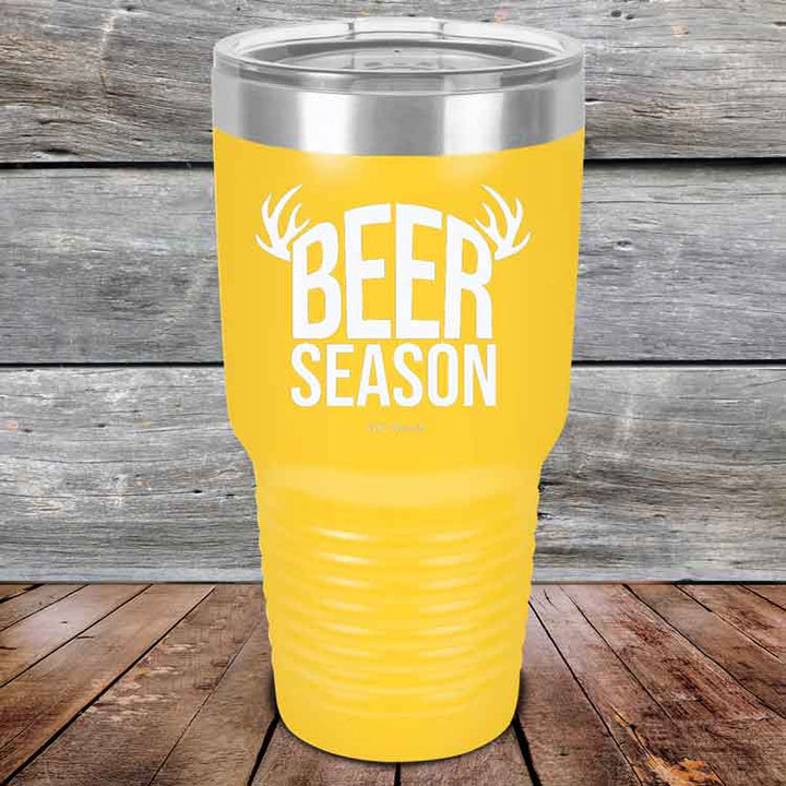 BEER SEASON (DEER) - Powder Coated Etched Tumbler