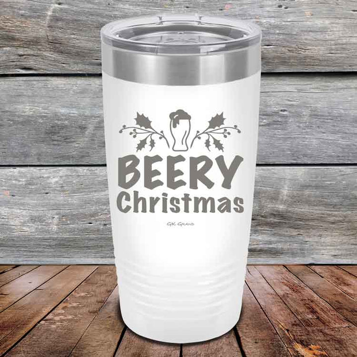 Beery Christmas- 20 oz & 30 oz Powder Coated Etched Tumbler