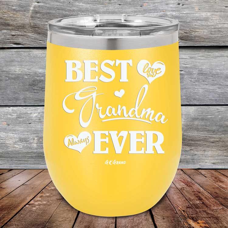 Best Grandma Ever Love You Always - Powder Coated Etched Tumbler - GK GRAND GIFTS