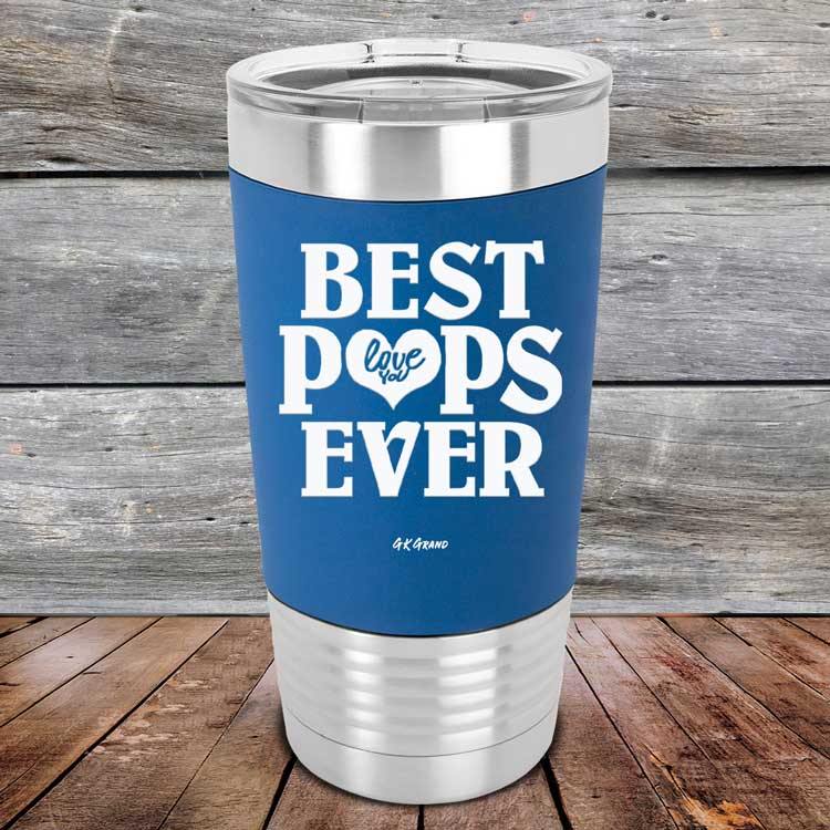 Best Pops Ever Love You Always - Premium Silicone Wrapped Engraved Tumbler - GK GRAND GIFTS