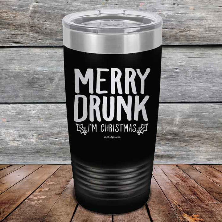 Merry Drunk I’m Christmas- 20 oz & 30 oz Powder Coated Etched Tumbler