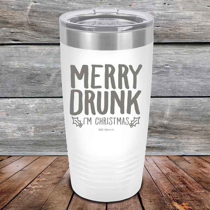 Merry Drunk I’m Christmas- 20 oz & 30 oz Powder Coated Etched Tumbler