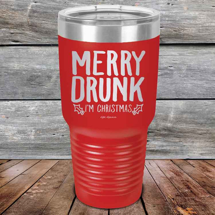 Merry Drunk I’m Christmas- 20 oz & 30 oz Powder Coated Etched Tumbler