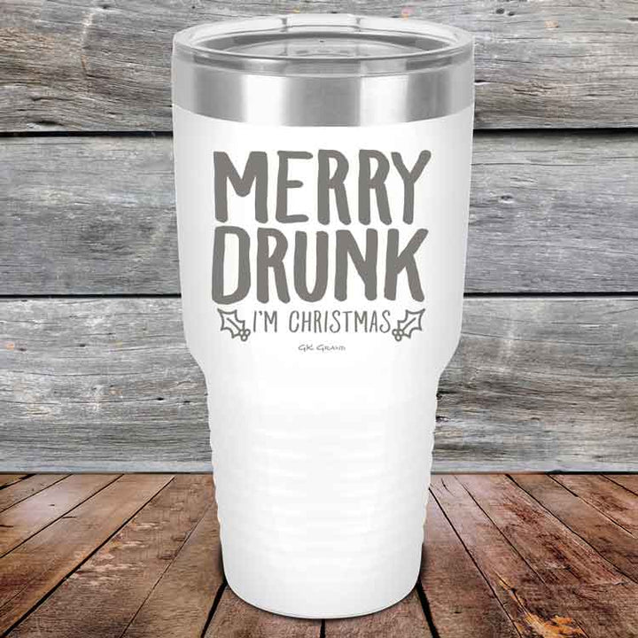 Merry Drunk I’m Christmas- 20 oz & 30 oz Powder Coated Etched Tumbler