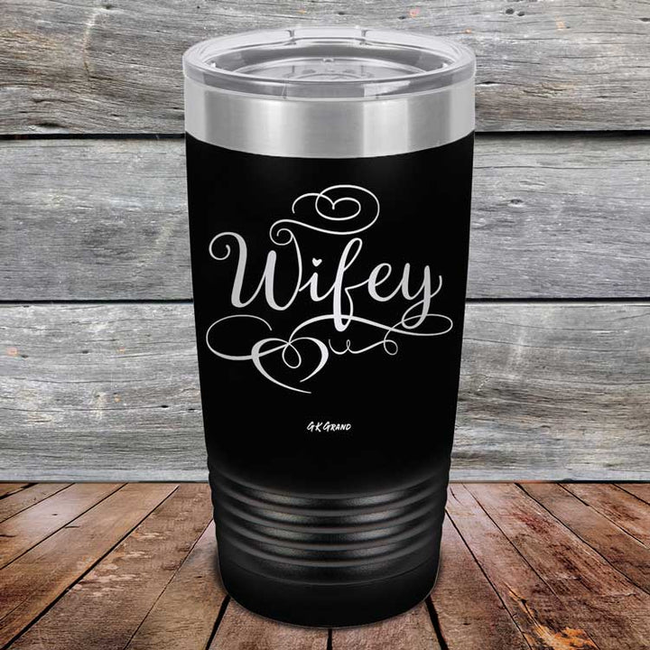 Wifey - Powder Coated Laser Etched Tumbler