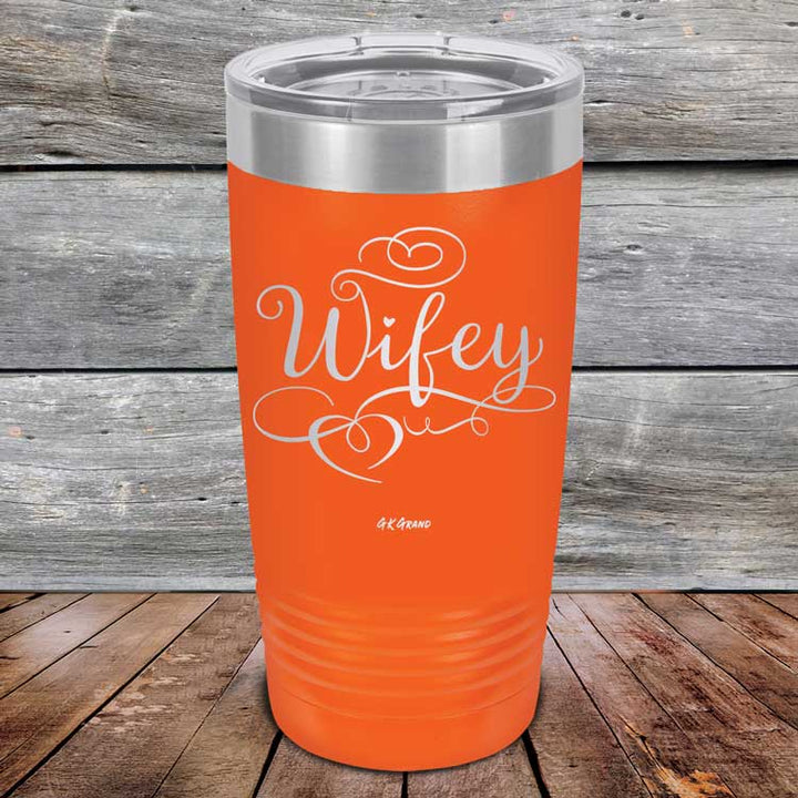 Wifey - Powder Coated Laser Etched Tumbler