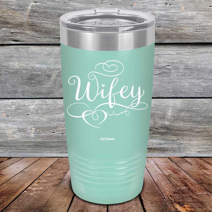 Wifey - Powder Coated Laser Etched Tumbler