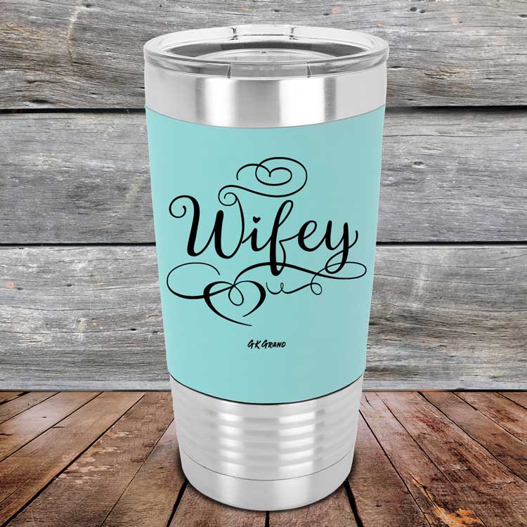 Wifey - Premium Silicone Wrapped Engraved Tumbler