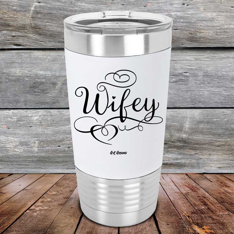 Wifey - Premium Silicone Wrapped Engraved Tumbler