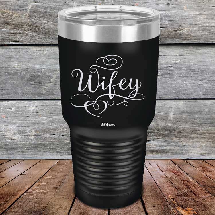 Wifey - Powder Coated Laser Etched Tumbler