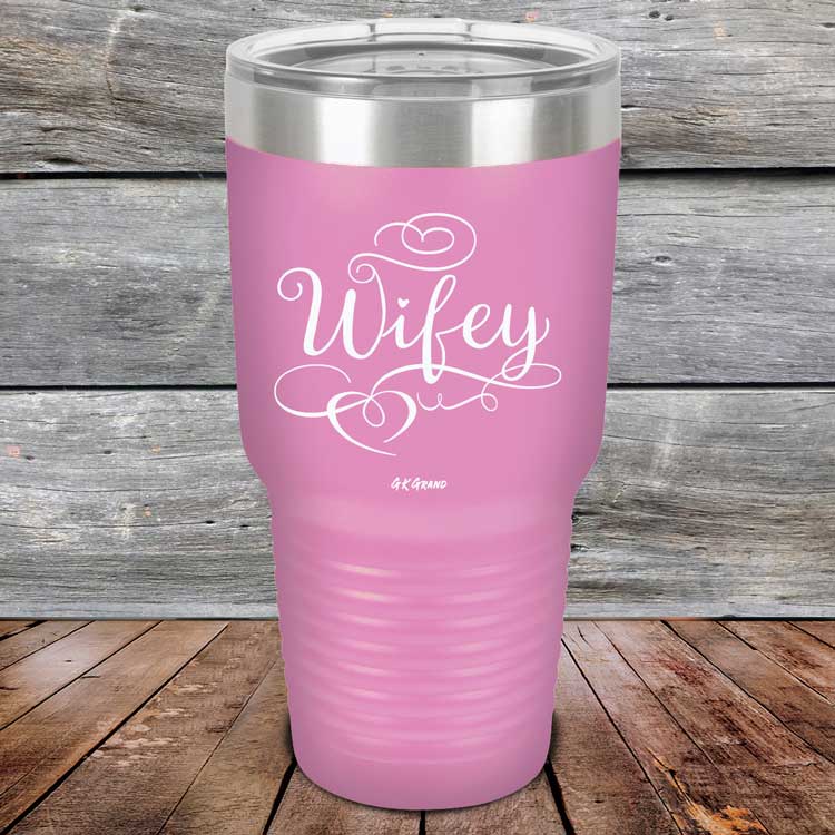 Wifey - Powder Coated Laser Etched Tumbler