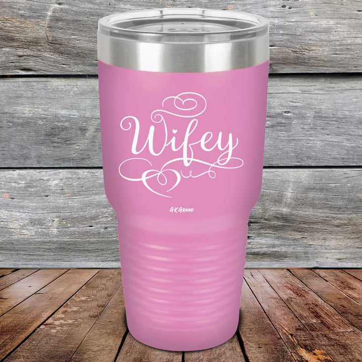 Wifey - Powder Coated Laser Etched Tumbler