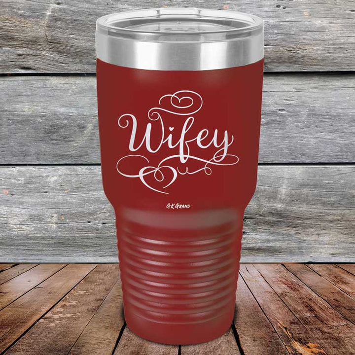 Wifey - Powder Coated Laser Etched Tumbler