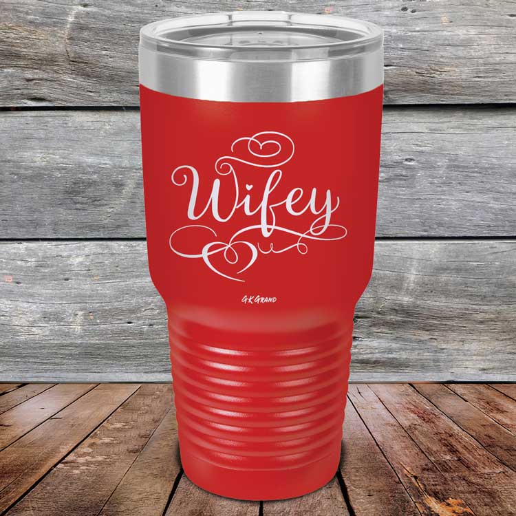 Wifey - Powder Coated Laser Etched Tumbler