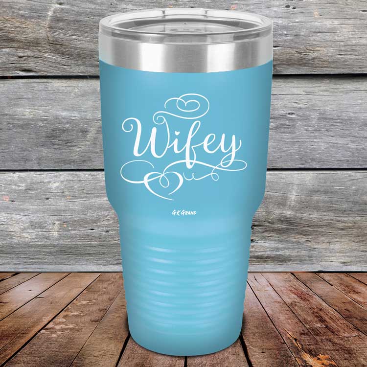 Wifey - Powder Coated Laser Etched Tumbler