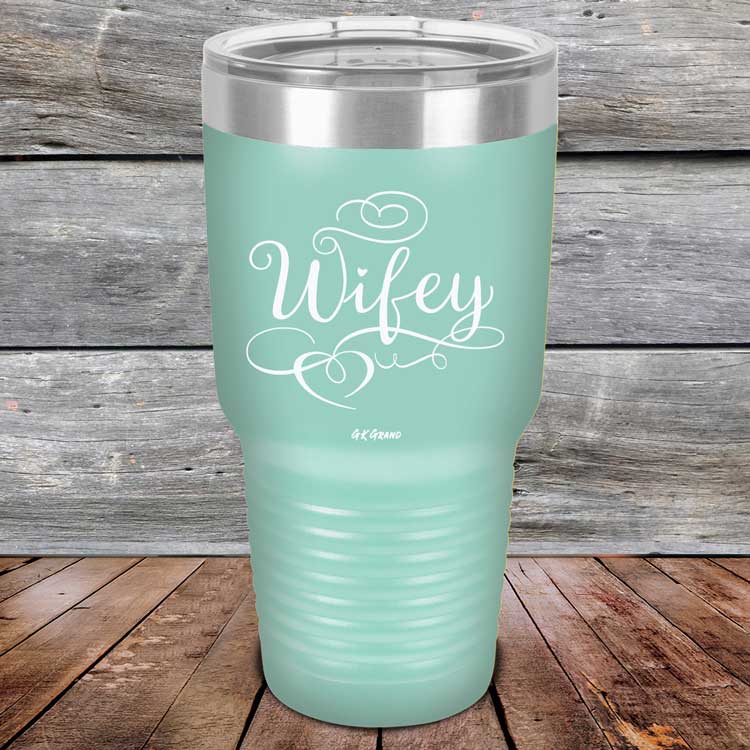 Wifey - Powder Coated Laser Etched Tumbler