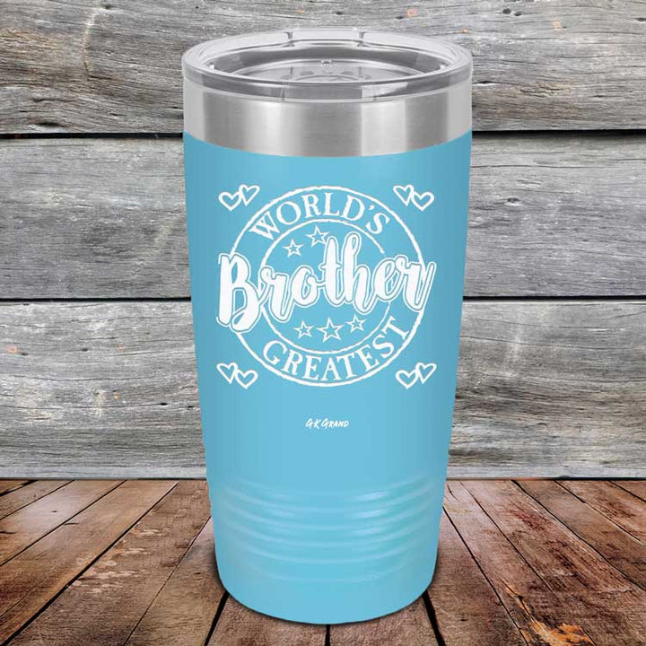 Worlds Greatest Brother - Powder Coated Etched Tumbler