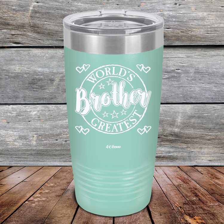 Worlds Greatest Brother - Powder Coated Etched Tumbler