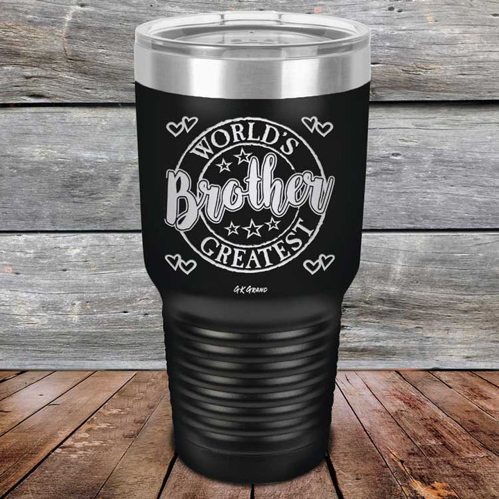 Worlds Greatest Brother - Powder Coated Etched Tumbler