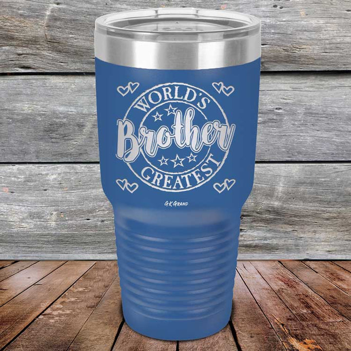 Worlds Greatest Brother - Powder Coated Etched Tumbler