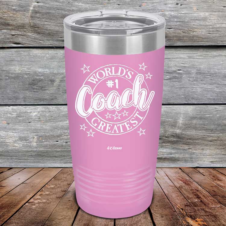 World's Greatest Coach - Powder Coated Etched Tumbler