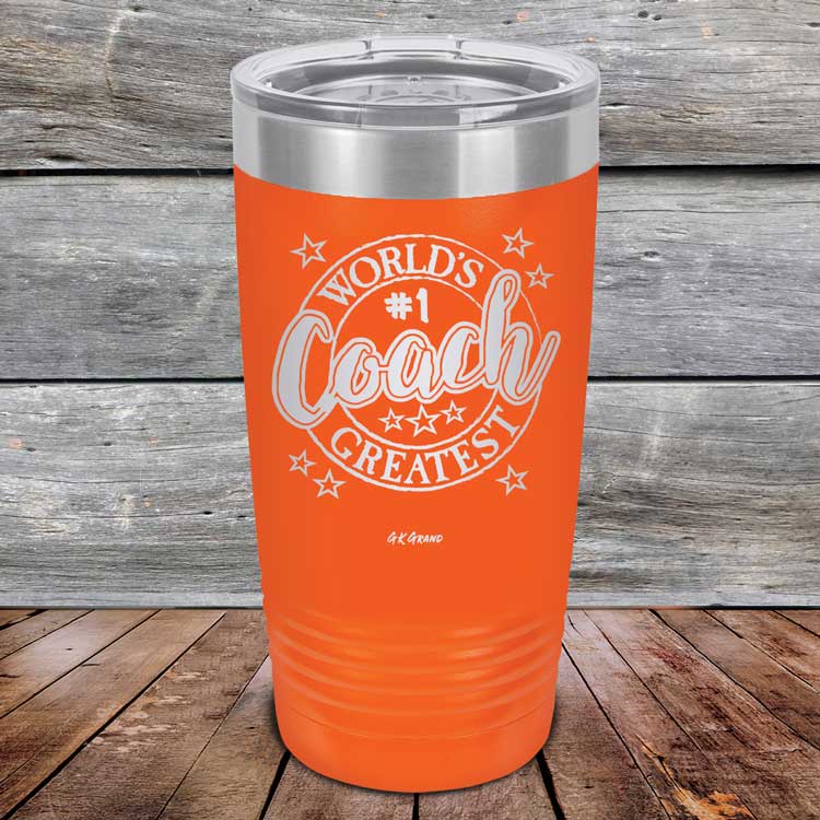 World's Greatest Coach - Powder Coated Etched Tumbler