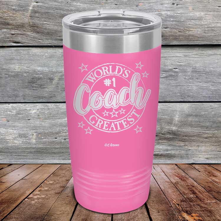 World's Greatest Coach - Powder Coated Etched Tumbler