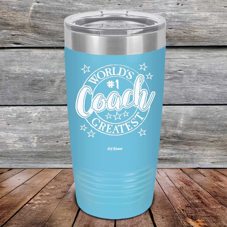 World's Greatest Coach - Powder Coated Etched Tumbler