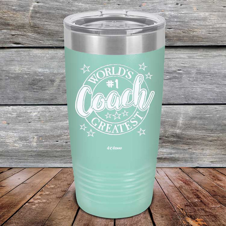 World's Greatest Coach - Powder Coated Etched Tumbler