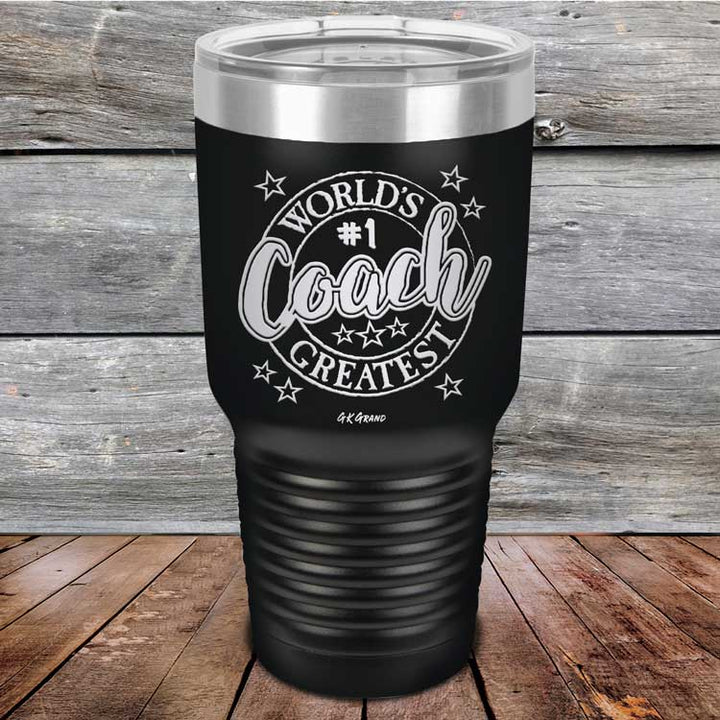 World's Greatest Coach - Powder Coated Etched Tumbler