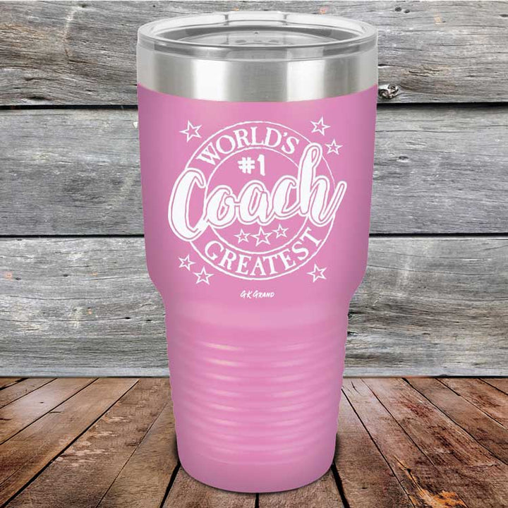 World's Greatest Coach - Powder Coated Etched Tumbler