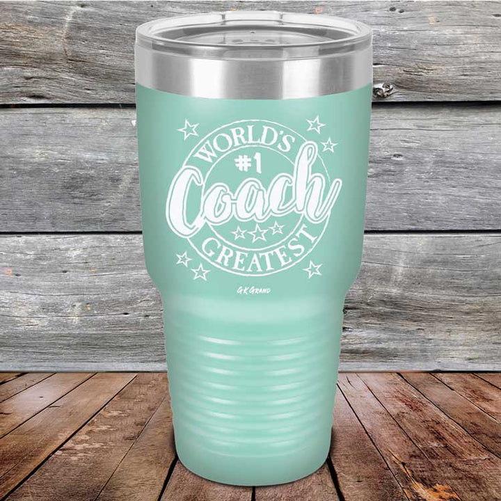 World's Greatest Coach - Powder Coated Etched Tumbler