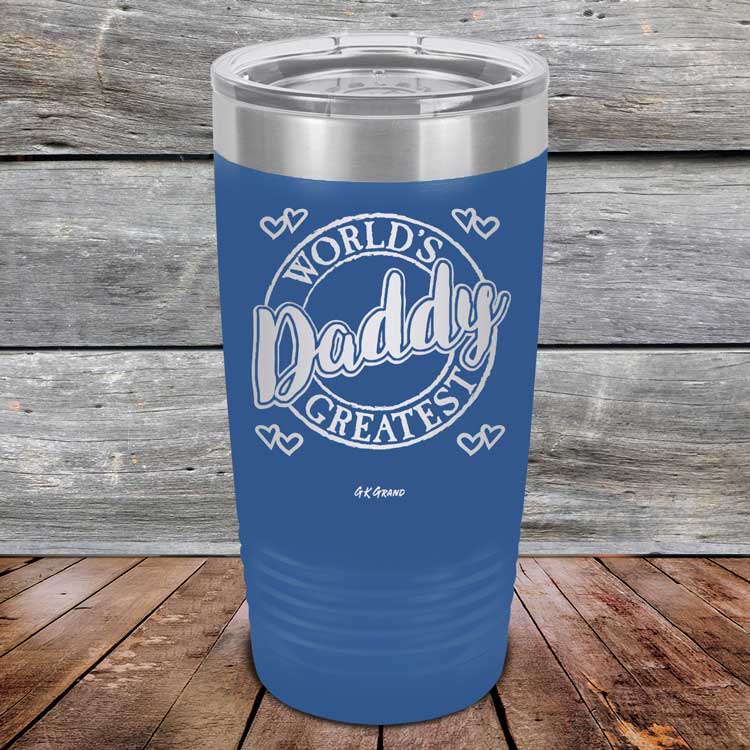 World's Greatest Daddy - Powder Coated Etched Tumbler